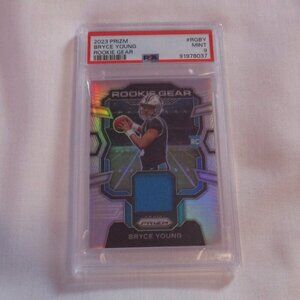 2023 PRIZM BYREC YOUNG ROOKIE GEAR PSA 9